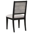 thumbnail image 3 of Elina 23 Inch Dining Chair- Set of 2- Plank Style Back- Gray Polyester, 3 of 6