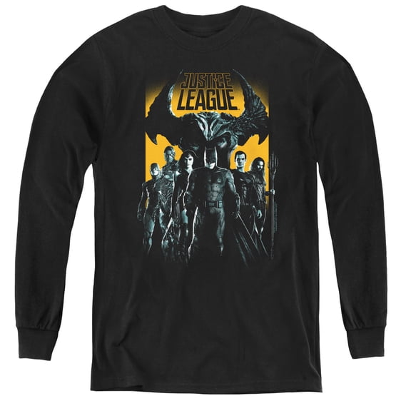 Justice League Movie - Stand Up To Evil - Youth Long Sleeve Shirt - Large
