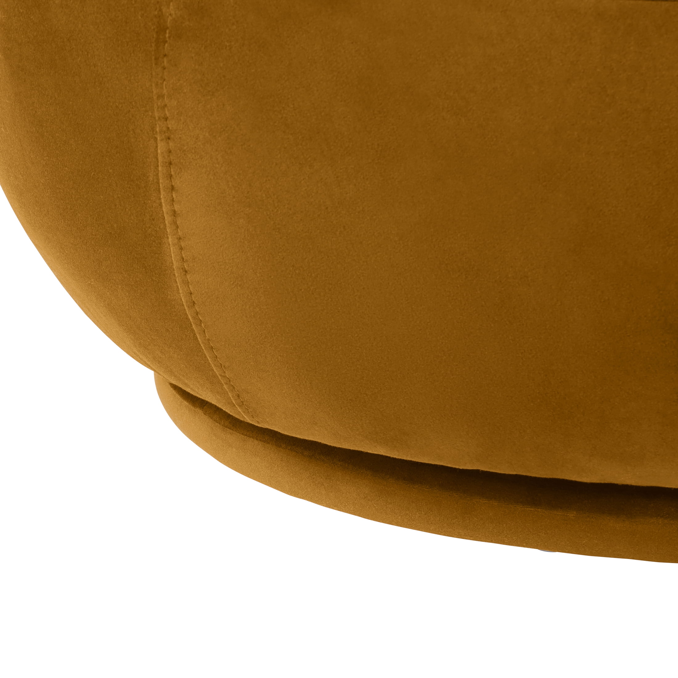 Better Homes & Gardens Mira Swivel Accent Chair, Ochre Velvet