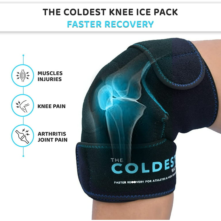 Ice Pack for Knee - Cold Therapy Compression Wrap - FSA or HSA Elligible