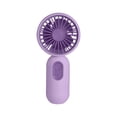 thumbnail image 3 of Dailihome Purple Handheld Mini Fan, 3 Speed Adjustable USB Rechargeable Battery Operated Fan, Compact Personal Travel Fan for Makeup Eyelash and Outdoor Activities, 3 of 9