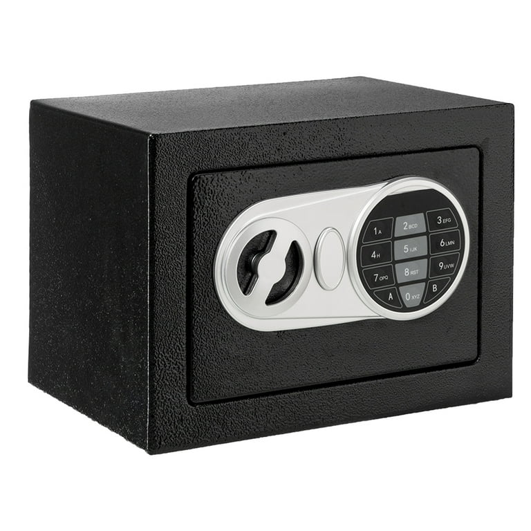 Personal Safe Box, 0.24 Cubic Feet Electronic Deluxe Digital