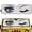 Blue Eyes, variant on XYZCANDO Pink Eyes Windshield Sun Shade Sun Visor Windshield Shade Blocks UV Rays Compatible with 2007-2024 Wrangler Rubicon Sahara TJ JK JKU 2 & 4 Door Shades Heat Shield