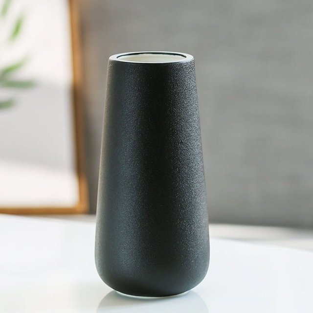 Juego de tres piezas de jarrón de cerámica de estilo moderno y sencillo blanco con diseño floral para decoración del hogar, tamaño mediano y grande