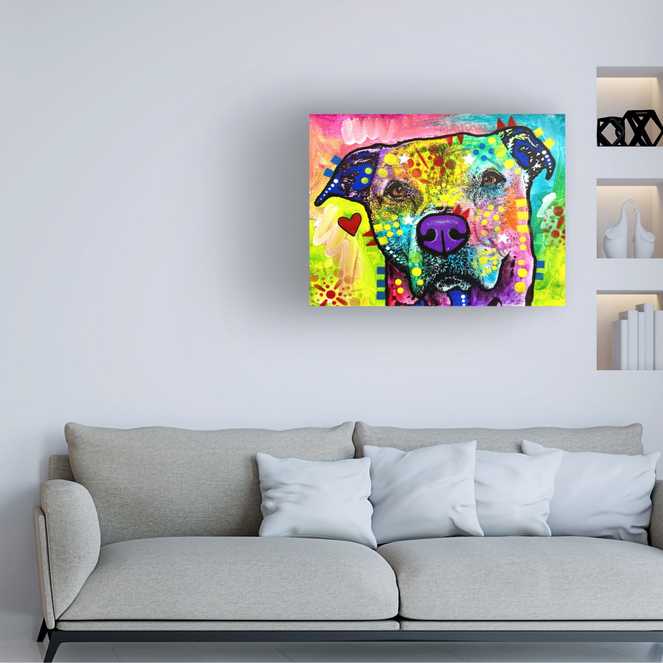 Canvas Wall Art - Dean Russo- Exclusive 'Don't' Wall Art for Living Room, Bedroom, or Office Décor by Trademark Fine Art - 24 x 18 Inches