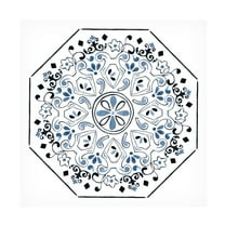 Canvas Wall Art - Melissa Wang 'Bleu Indigo III' Wall Art for Living Room, Bedroom, or Office Décor by Trademark Fine Art - 14 x 14 Inches