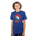 thumbnail image 3 of Old School Brainy Smurf Trouble Maker Men's Graphic T Shirt Tees Brisco Brands M, 3 of 6