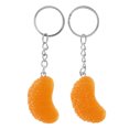 thumbnail image 3 of Abalorio colgante con temática de frutas, llavero de fruta en rodajas único, adorno colgante para bolsa, 2 uds., 3 of 5