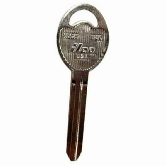 Kaba Ilco Corp. Automotive Key Blank B80/X225 - Nickel Plated - 10 Pack