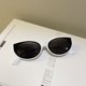 thumbnail image 5 of Gafas de sol de ojo de gato pequeñas para mujer, lentes de sol cuadradas elípticas, ovaladas, Vintage, marca, nuevas llegadas, 5 of 5
