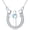 Horseshoe Cross, variant on CACA LADY 925 Sterling Silver Cowboy Boot Necklace, Colorful Abalone Shell Western Pendant Jewelry, Coastal Cowgirl Aesthetic, Valentine's Day Birthday Gift for Her Women