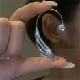 thumbnail image 6 of HOOUN Fashion Butterfly Leaf Tassel Ear Cuff Clip Earrings Non Piercing Wrap Jewelry-1pc Left Ear -3, 6 of 8