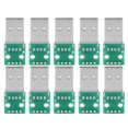 thumbnail image 3 of With 4 Pins 10Pcs Usb Type A Male Plug Adapter Board, Usb Cables, For Breadboard Design For Diy Usb Power Supply, 3 of 8