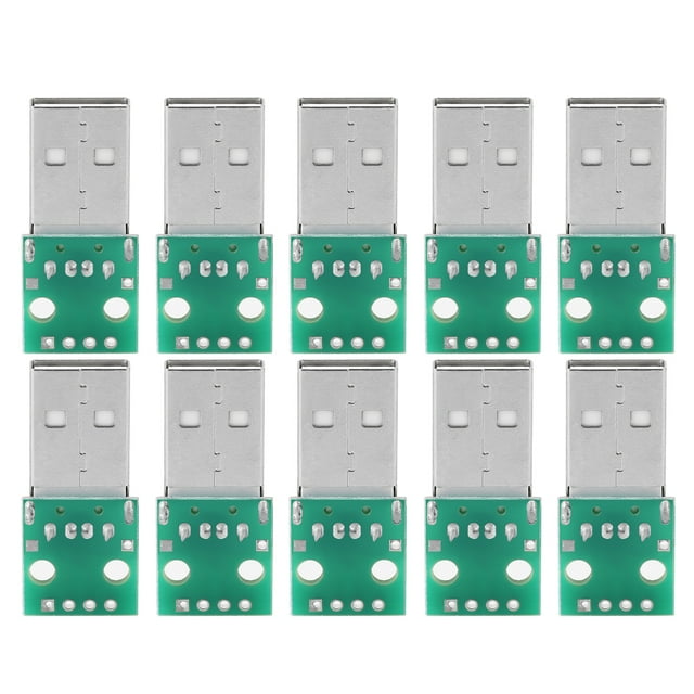 Placa DIP BTO de EE. UU., 10 piezas Adaptador USB tipo A PUSBDIP Placa adaptadora USB tipo ATO DIP Instalación sencilla
