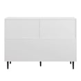 thumbnail image 2 of Modern Wood 6-Drawer Buffet - White/Rustic Oak, 2 of 9