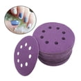 thumbnail image 3 of KLKCMS 100Pcs 5Inch Round Sandpaper Eight Hole Sanding Disk Paper Use For Polishing medium coarse, 3 of 9
