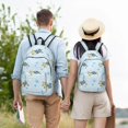thumbnail image 4 of Easygdp Cartoon Turtle Mochila de Lona Resistente para Laptop, Compatible con Laptops de 15 a 17 pulgadas, Ideal para Escuela, Trabajo y Viajes-Medium, 4 of 5
