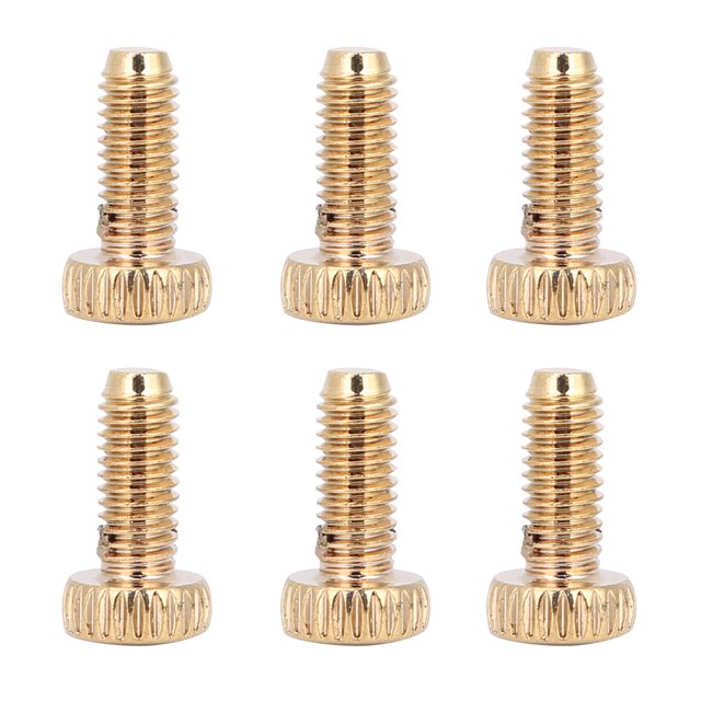 M5 Electric Guitar Bridge Fine Tuning Peg Pointed Screw Tuned Machine Head Tuner Parts (Gold)