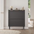 thumbnail image 3 of Shoe Cabinet with 2 Flip Drawers,Modern Shoe Storage for Entryway,Wooden Shoe Organizer Cabinet with Adjustable Shelf,Hidden Shoe Rack for Hallway,Living Room, 3 of 7