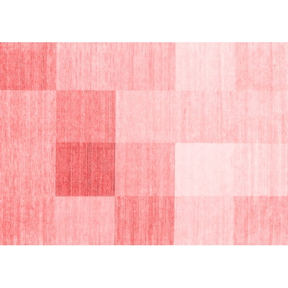 Ahgly Company Indoor Rectangle Abstract Red Contemporary Area Rugs, 8' x 12'