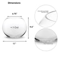 thumbnail image 2 of Cuenco de burbujas de vidrio CYS EXCEL, grande, 24 cm de alto, 28 cm de ancho, 11 l, 2 of 6