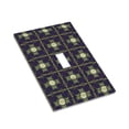 thumbnail image 7 of DouZhe 1-Gang Toggle Switch Wallplate, Green Circles Decor Decorative Wall Plates, 7 of 7