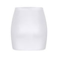 thumbnail image 6 of LADIGASU Women's Summer Sexy Solid Color Elastic Waist Short Skirt, 6 of 7