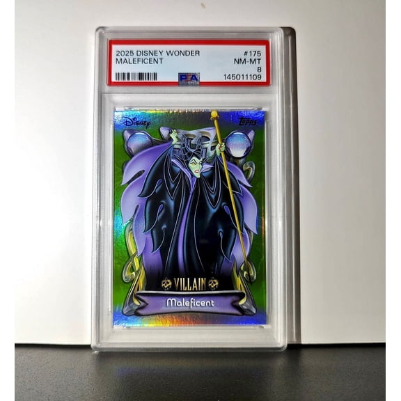 Maleficent 2025 Topps Disney Wonder #175 Card Sleeping Beauty PSA 8 NM-MT