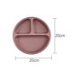 thumbnail image 3 of Platos de silicona antideslizantes para entrenamiento de niños, plato de comedor, vajilla sin BPA (rojo) Ehuebsd sin BPA, 3 of 9