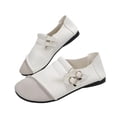 thumbnail image 6 of Women's Round Toed Flats Comfortable Wide Width Fashion Casual Solid Color Flat Shoes Business Casual Shoes Women, 6 of 8