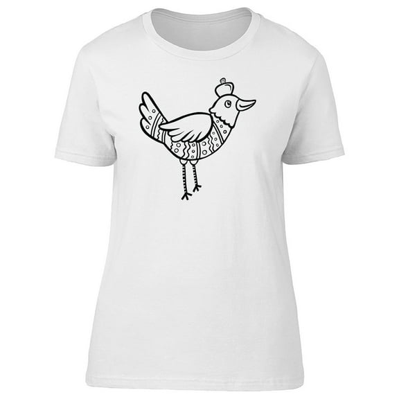 Tribal Body Bird With Hat Tee Women's -Image by Shutterstock