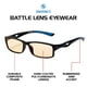 ENHANCE Battle Lens Blue Light Blocking Glasses - Computer Screen Glasses , Anti Blue Light , Anti Glare - Gaming Glasses Eye Strain Relief , Ultra Durable Design and Blue Screen Filter Eyewear - image 2 of 9