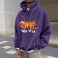 thumbnail image 2 of Lilgiuy Men's Hoodie Letter Printed Pullover Long-sleeved Top Hooded Sweatshirts for Daily Life, 2 of 5