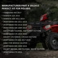 thumbnail image 2 of M MATI Conjunto de pinza de freno trasero para Polaris ATV Hawkeye 325 400 Sportsman 400 450 500 570 Farmhand 450 1911415, 2 of 6