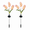 pink, variant on Rirool Solar Hyacinth Flower Lights Outdoor 2 Pack, Color Changing LED Garden Lights Waterproof Auto On/Off for Yard Patio Pathway Pink