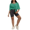 thumbnail image 3 of Womens Fashion Workout T Shirts Plus Size Tops Summer Clothes Short Sleeve Spring Tee, 3 of 6