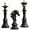 Black, variant on Chess Statue Decor Piece Set: 3PCS Decorative Resin Chess Sculpture, King Queen Knight Statue Chess Piece Decor, Retro Collectible Figurine Ornaments for Home Office Desk Wine Cabinet Gift (White)