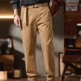 thumbnail image 2 of FRSASU Men's Casual Pants Regular Fit Retro Stretch Cotton Fashion Trousers Tapered Chino Western Gurkha Pants Khaki, 2 of 7