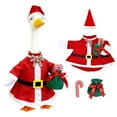 thumbnail image 4 of FastXmas Christmas Porch Goose Outfits Decorations,Christmas Goose Clothing Set Including 1x Cloth 1x Hat 1x Candy-shaped Cane 1x Candy Bag,Xmas Style Porch Goose Costume for Geese Patio Yard Decor, 4 of 9