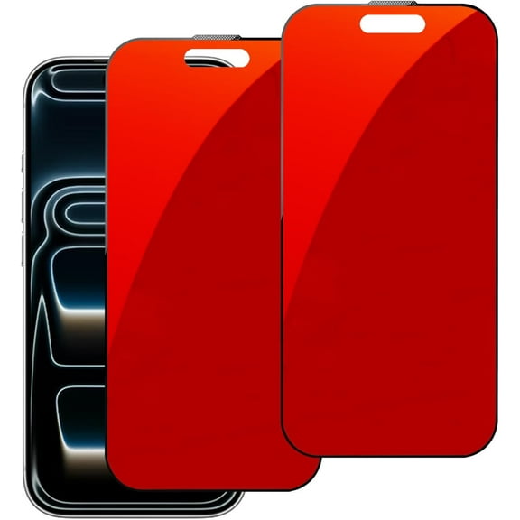 2 Pack for iPhone 17 Pro Privacy Screen Protector Anti spy Tempered Glass Gradient Colorful Anti blue Light Film 6.3 inch