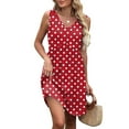 thumbnail image 2 of Dresses for Women Casual Summer Sundresses Boho Floral Print Sleeveless Tank Dress with Pockets, 2 of 5