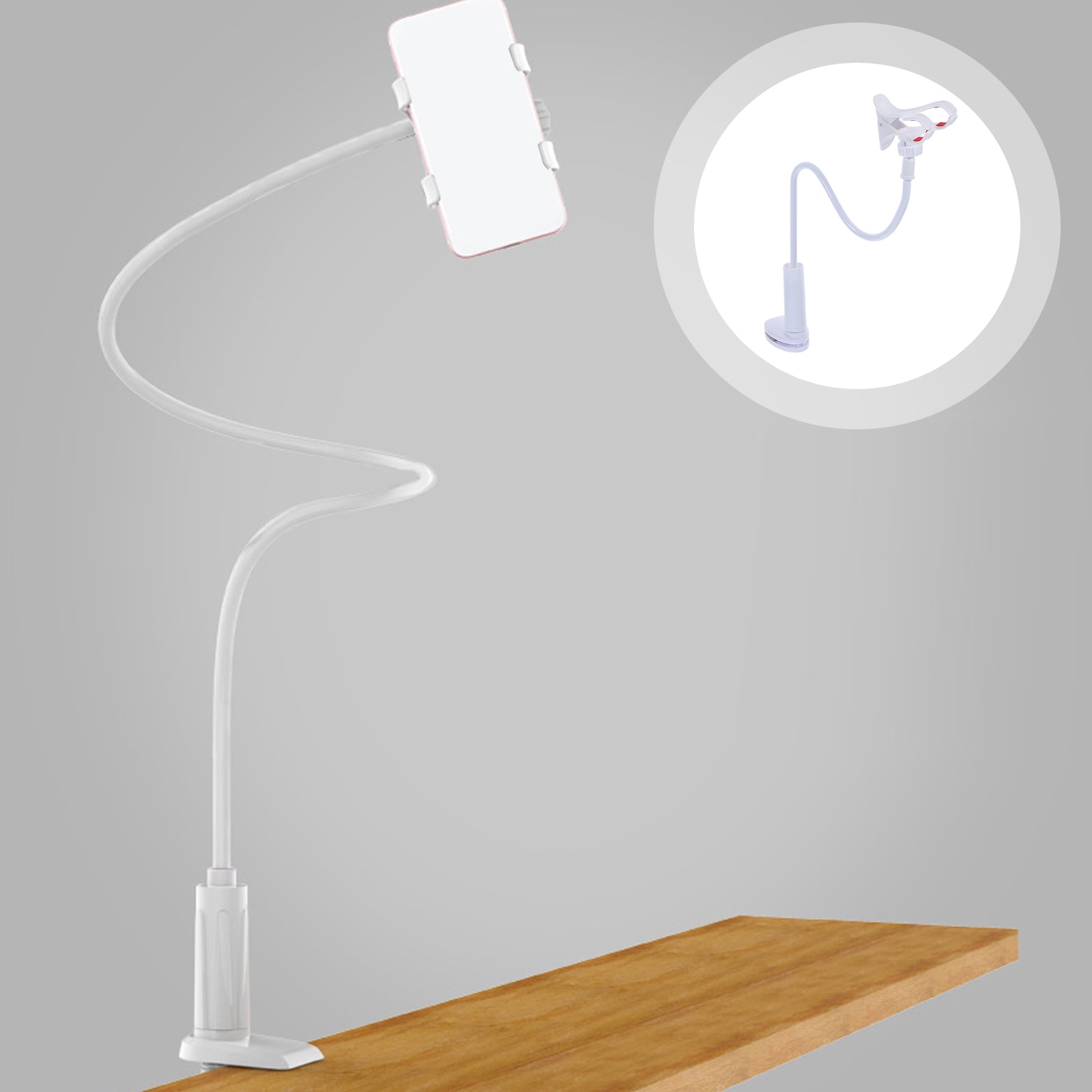 USHOBE Stable Support White Cellphone Stand for Video Watching and Storage 3Pcs