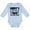 AE-Light Blue, variant on Inktastic Daddy's Little Tax Deduction Blue Hearts Boys or Girls Long Sleeve Baby Bodysuit