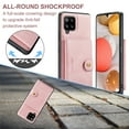 thumbnail image 3 of For Samsung Galaxy A22 Case 5G, Wallet with Detachable Magnetic Card Pockets,fit Car Mount, 2 in 1 Durable PU Leather Money Card Sleeve Kickstand Shockproof Protection Back Flip Cover - Pink, 3 of 8