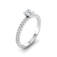 thumbnail image 2 of 1/2 Carat TW Round Natural Diamond Engagement Rings in 10k White Gold, 2 of 5