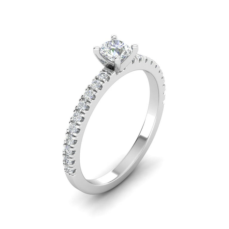 Vs2 Clarity White Gold I Color Round Diamond Diamond Engagement