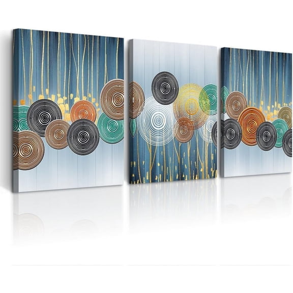 Boho Wall Art For Bedroom Wall Decor For Living Room Wall Decorations For Bathroom Modern Office Wall Paintings Abstract Canvas Wall Pictures Artwork Minimalist Home Decoration 3 Pieces