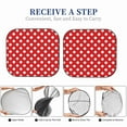 thumbnail image 6 of Naloa Red Polka Dot Print 2-Piece Windshield Sunshade,Foldable Car Front Window Sun Shades,for Most Sedans SUV Truck-Large, 6 of 6