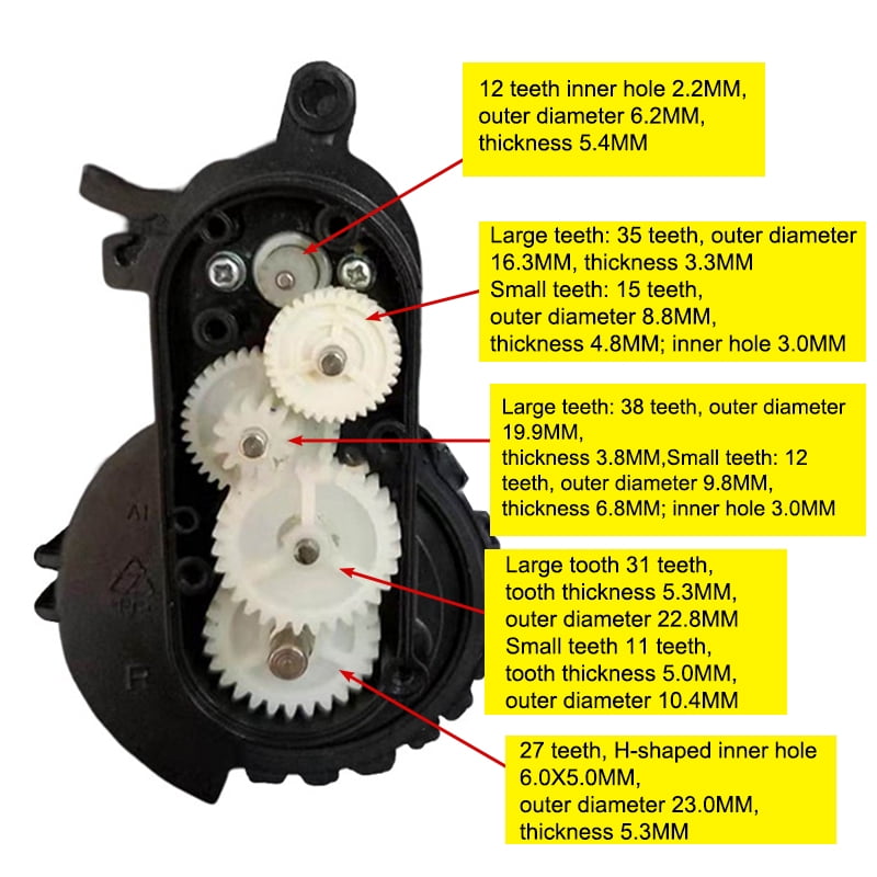 5Pcs/set Sweeping Robot Side Brush Motor Gear Robotic Vacuum Cleaner Parts (2pcs)