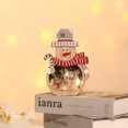thumbnail image 3 of Christmas Decoration, Luminous Christmas Ornament Reusable LED Light Emitting Wooden  For Window, 3 of 8